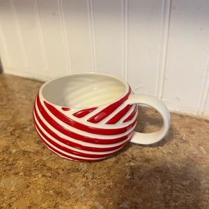 Starbucks Red & White Stripe Mug